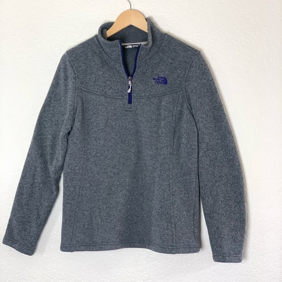 The North Face | Heather grey pullover sweater sweatshirt size large - Picture 1 of 7